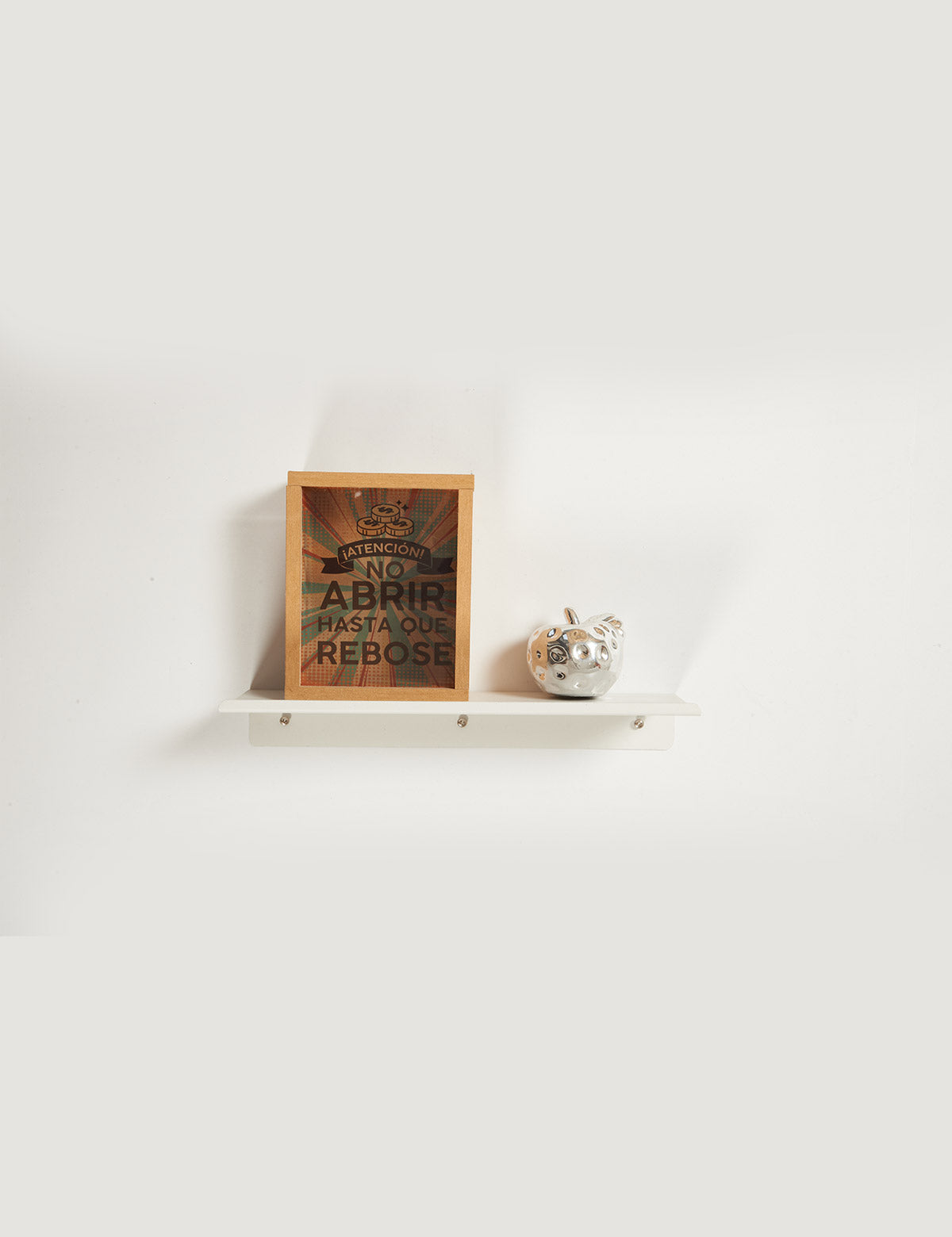 Repisa Flotante De Metal Basic 30 x 10 x 4 cm