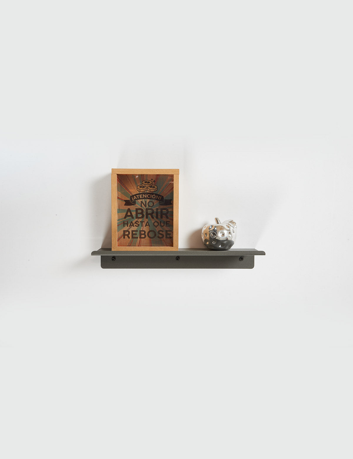 Repisa Flotante De Metal Basic 30 x 10 x 4 cm