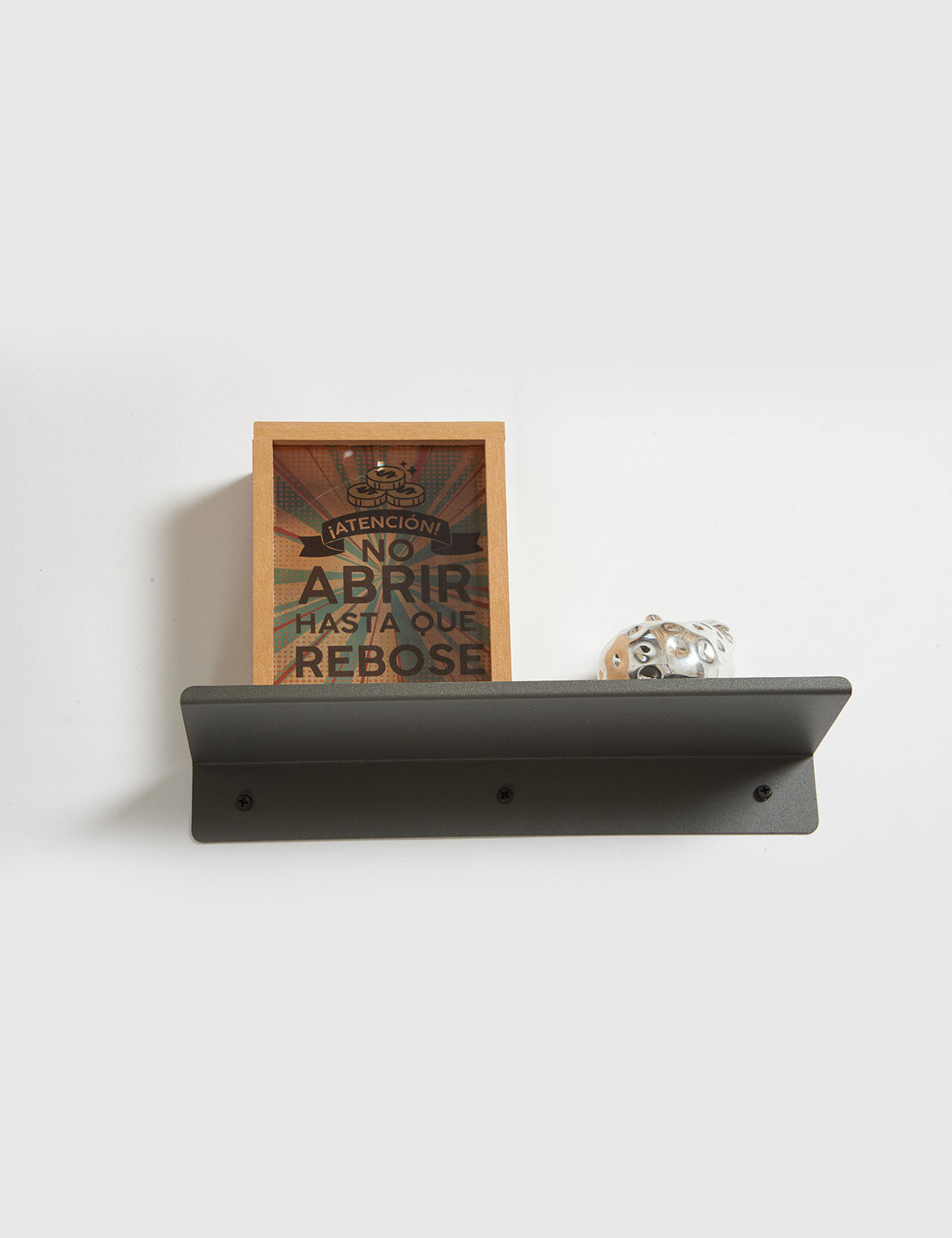 Repisa Flotante De Metal Basic 30 x 10 x 4 cm